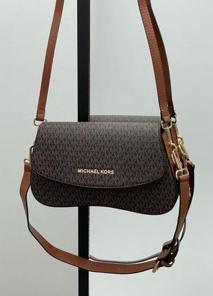 Сумка жіноча michael kors cordelia shoulder bag brown клатч майкл корс крос-боді