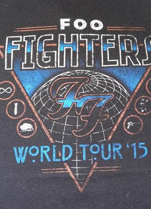 Футболка мерч группы foo fighters 2015 года музыкальный мерч гранж гот3 фото