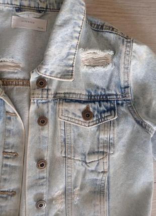 Стильная фирменная джинсовая куртка9 фото