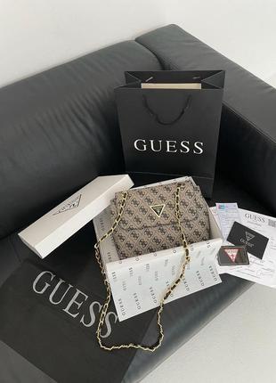 Женская сумочка через плечо guess amara grey гесс кросс - боди клатч