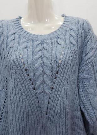 Кофта -свитер фирменная женская oversize natura (s/m) р. 46-50 004жк (в указанном размере, только 1 шт)5 фото