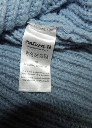 Кофта -свитер фирменная женская oversize natura (s/m) р. 46-50 004жк (в указанном размере, только 1 шт)7 фото