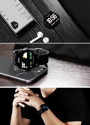 Smart watch часы v11, фитнес часы с ips дисплеем, тонометр, пульсометр, шагомер9 фото