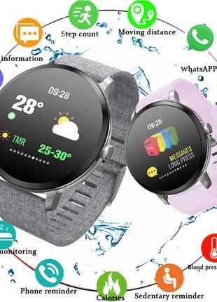 Smart watch часы v11, фитнес часы с ips дисплеем, тонометр, пульсометр, шагомер10 фото