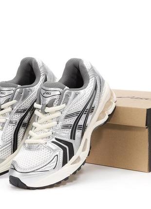 Женские кроссовки серебристыеasics gel-kayano 14