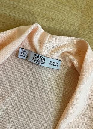 Персикове боді ніжне боді закрите боді з закритою спиною боді zara s xs3 фото