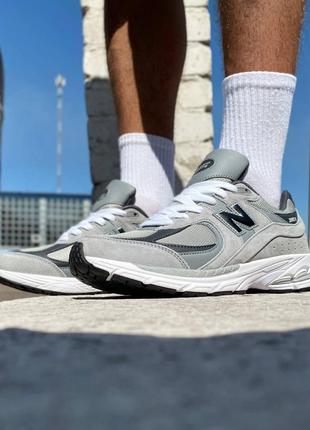 Чоловічі кросівки new balance 2002r light grey мужские кроссовки нью беленс светло серые5 фото