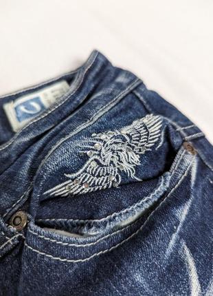 Винтажные, женские y2k джинсы crazy age, клеш, с вышивкой, trible5 фото
