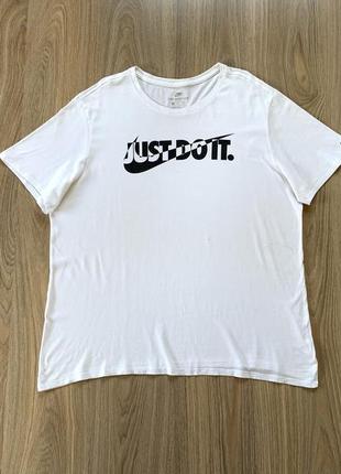Мужская хлопковая футболка с принтом the nike tee