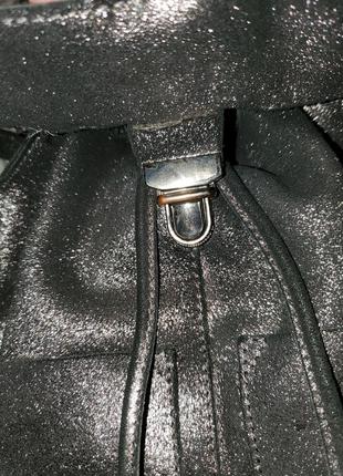 Шкіряний рюкзак accessorize металік натуральна шкіра5 фото