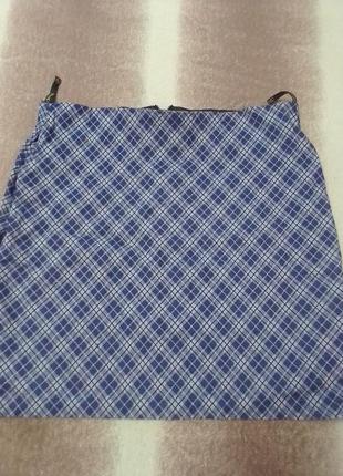 Юбка мини коттоновая 46 размер