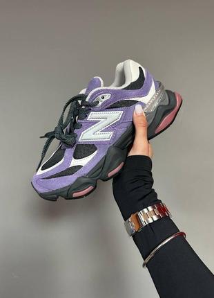 Женские кроссовки фиолетовые new balance 9060 «&nbsp;violet noir&nbsp;»