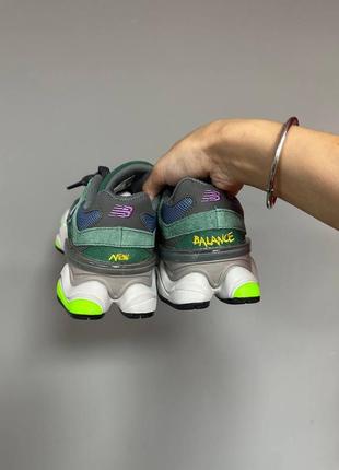 Женские кроссовки зеленые new balance 9060 "nightwatch green” premium4 фото