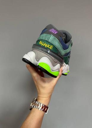 Женские кроссовки зеленые new balance 9060 "nightwatch green” premium5 фото