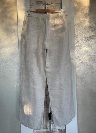 Льняные брюки wibe leg m&amp;s collection 3