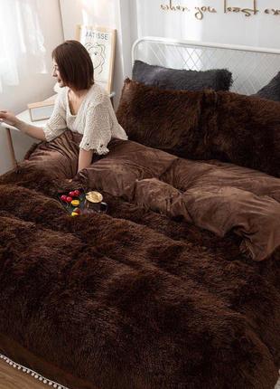 Теплое меховое одеяло