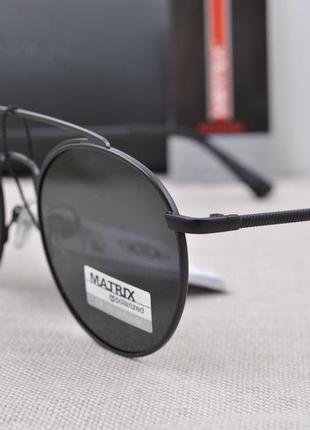 Фірмові круглі окуляри сонцезахисні matrix polarized mt83474 фото