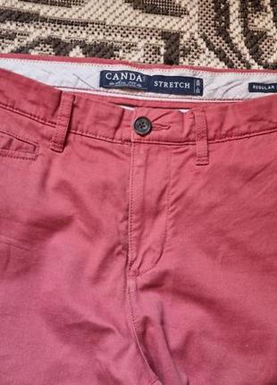 Фірмові німецькі демісезонні бавовняні стрейчеві брюки canda(c&a),нові,розмір 36/34.6 фото