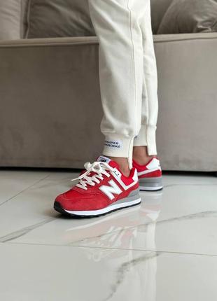 Красные кроссовки new balance 9