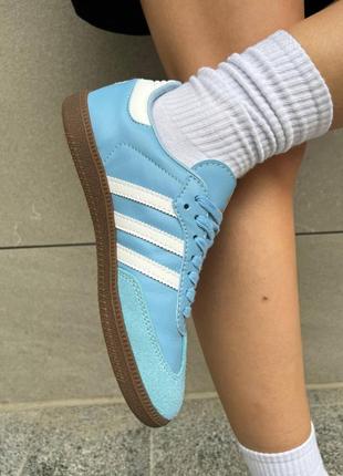 Женские кроссовки adidas samba argentina blue / smb2 фото