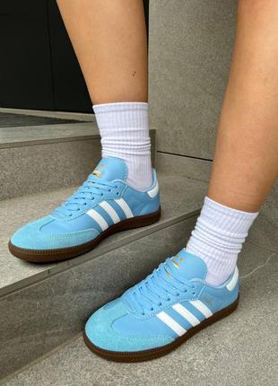 Женские кроссовки adidas samba argentina blue / smb3 фото