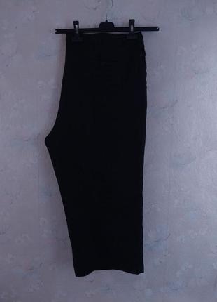 Жіночі лляні бриджі tu uk22  56р. 4xl, чорні, льон3 фото