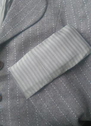 Шерсть, кашемир и шелк! шикарный стильный офисный пиджак жакет блейзер rützou р.38 (м)9 фото