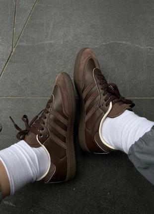 Женские кроссовки adidas sabma chocolate / smb8 фото