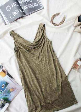 Актуальное золотистое платье от h&m