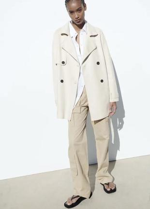 Тренч плащ zara