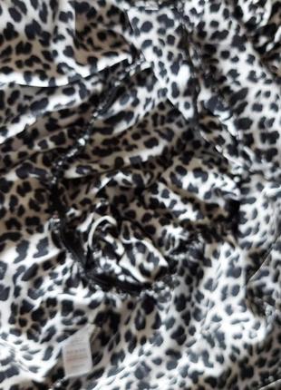 Леопардовая блузка на запах3 фото