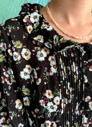 Блуза с цветочным принтом3 фото