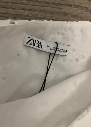 Платье zara с прорезанной вышивкой р. s/36/8, m/38/10.5 фото