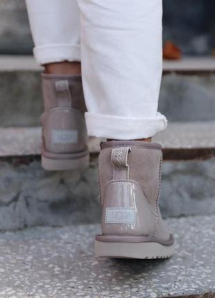 Шикарные женские сапоги ugg mini mokko с натуральным мехом /осень/зима/весна😍3 фото