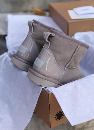 Шикарные женские сапоги ugg mini mokko с натуральным мехом /осень/зима/весна😍4 фото