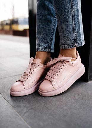 🌺alexander mcqueen pink🌺женские кеды/кроссовки маквин розовые, жіночі рожеві маквін4 фото