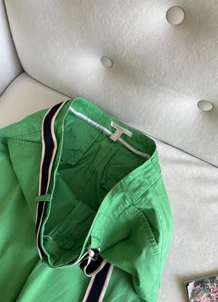 Хлопковые зеленые брюки esprit4 фото