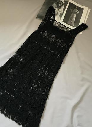 Пляжное платье накидка макраме2 фото