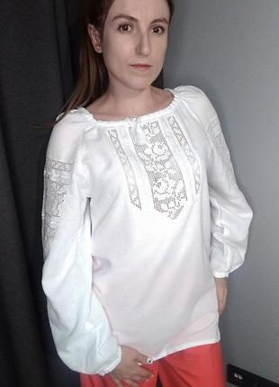 Українська вишиванка / біла рубашка / блуза4 фото