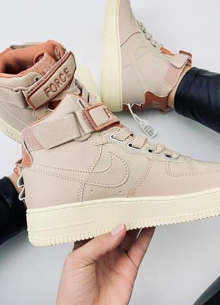 Кроссовки nike air force 1 high pink2 фото