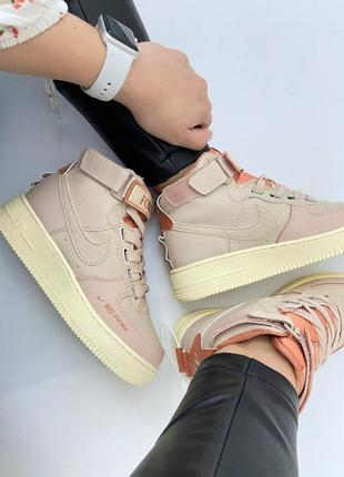 Кроссовки nike air force 1 high pink6 фото