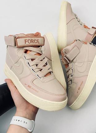 Кроссовки nike air force 1 high pink1 фото