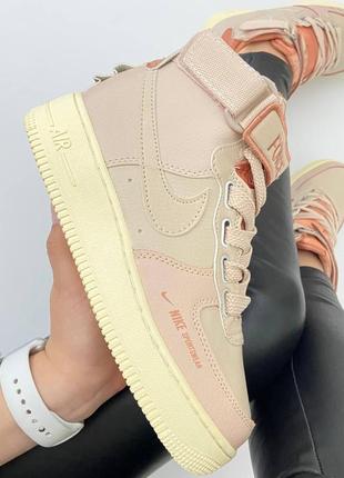 Кроссовки nike air force 1 high pink5 фото