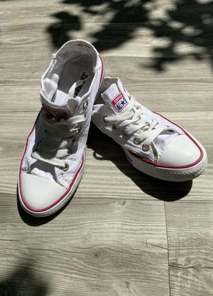 Оригинальные белые кеды converse3 фото