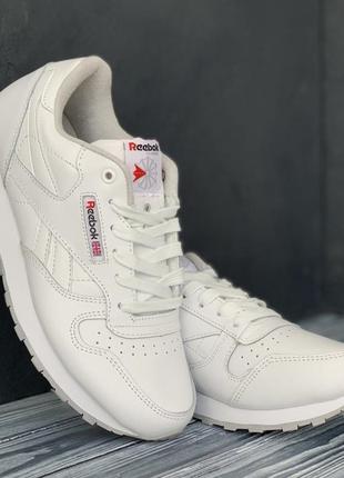 Reebok classic женские кроссовки кеды ребр кожаные5 фото