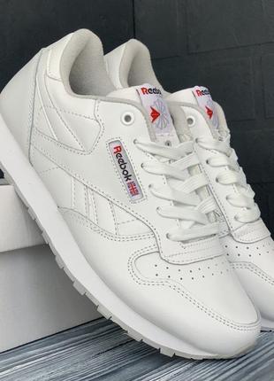 Reebok classic жіночі кросівки кеди рібок шкіряні6 фото