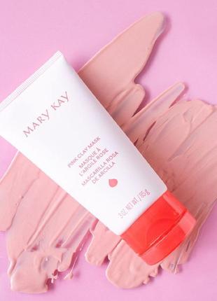 Маска з рожевої глини мері кей mary kay