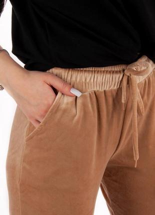 Женские брюки велюровые3 фото