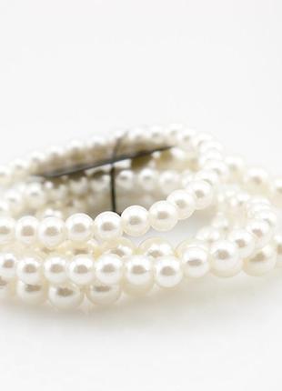 Браслет безрозмірний зі штучних перлів   браслет безразмерный из искусственного жемчуга