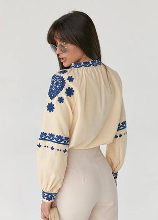 Колоритная вышиванка, украинская вышиванка, этатно рубашка, женская вышиванка3 фото